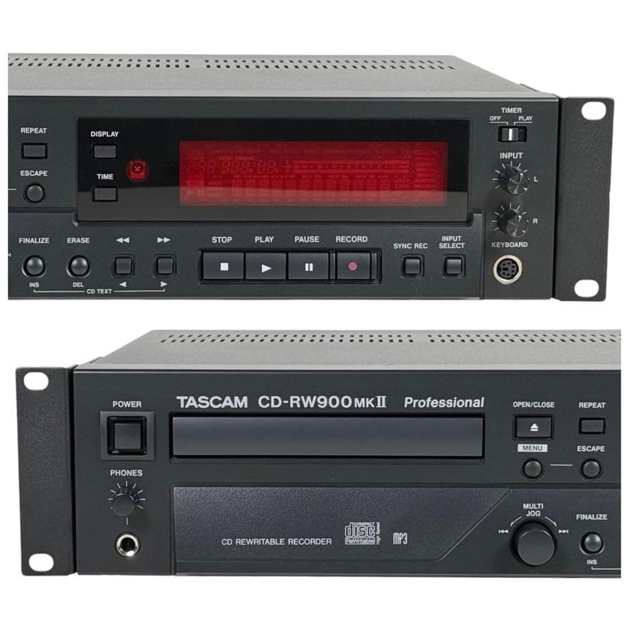 ◆CD録音履歴20時間◆TASCAM CDレコーダー CD-RW900MK2