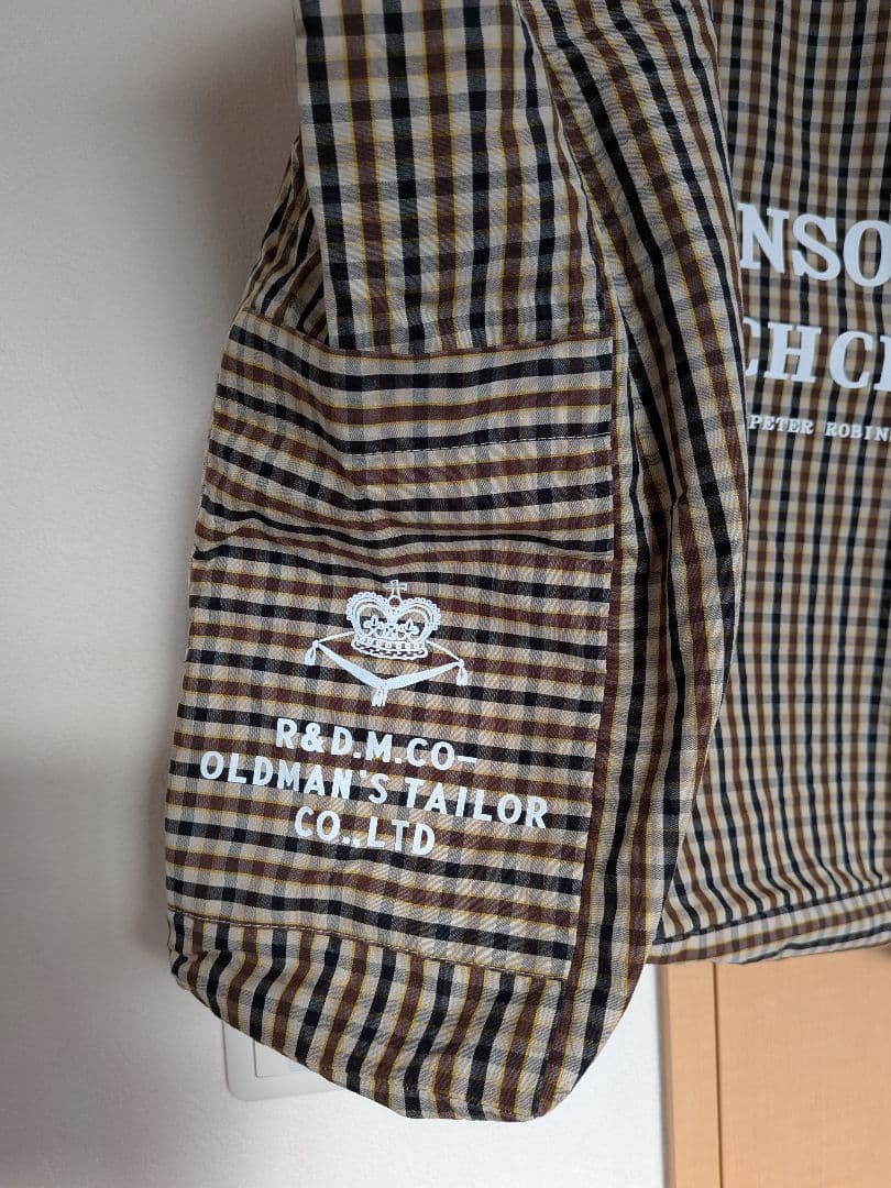 オールドマンズテーラー　ROBINSONS CHECK BAG