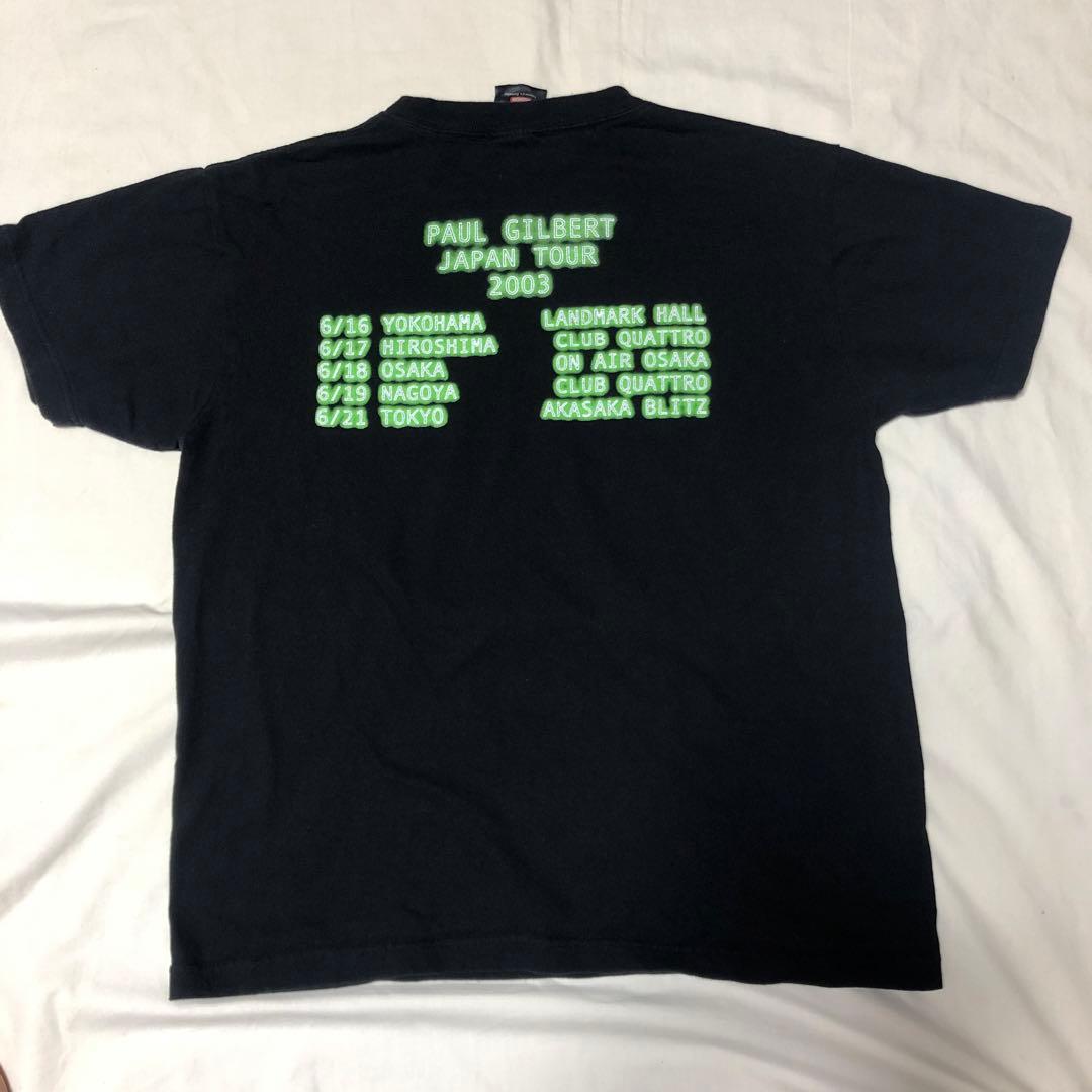 中古 ポール・ギルバート2003 ライブ ツアー Tシャツ
