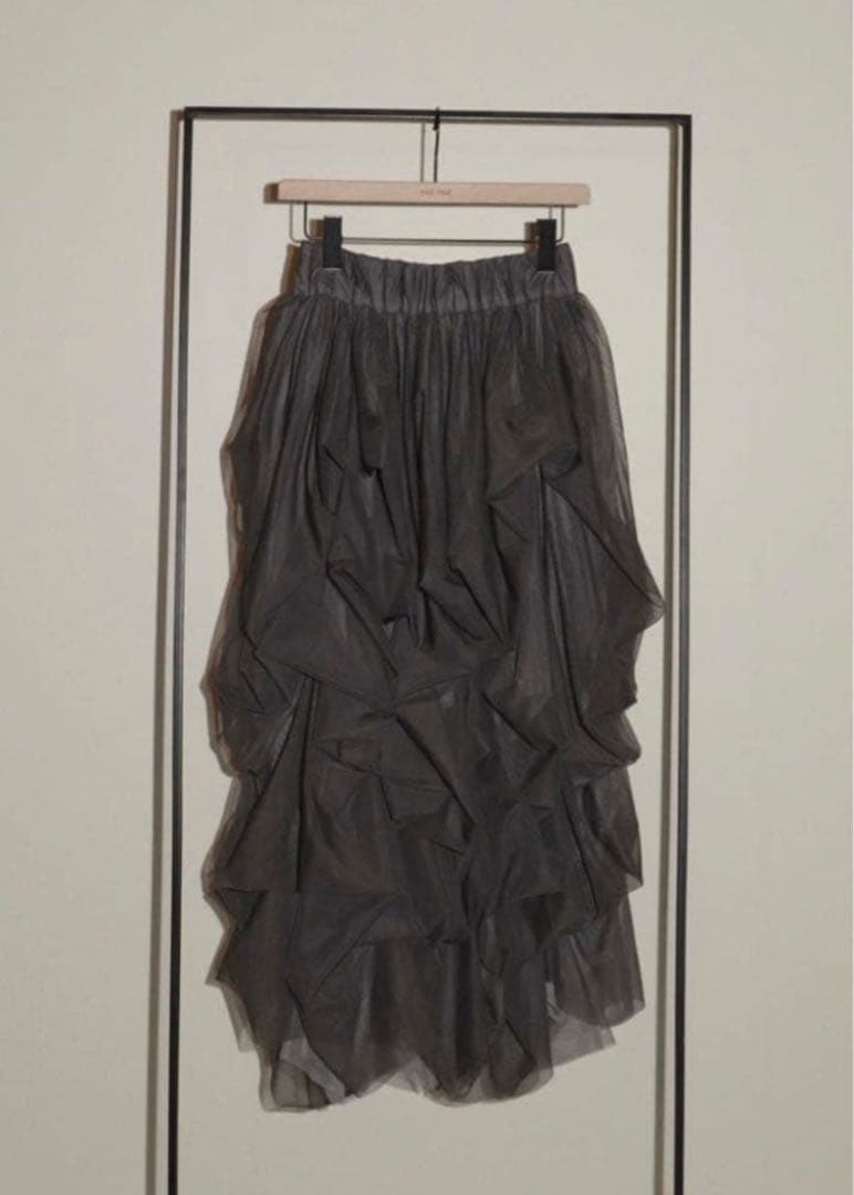 新品　THE TOE Iris Tulle Skirt グレー