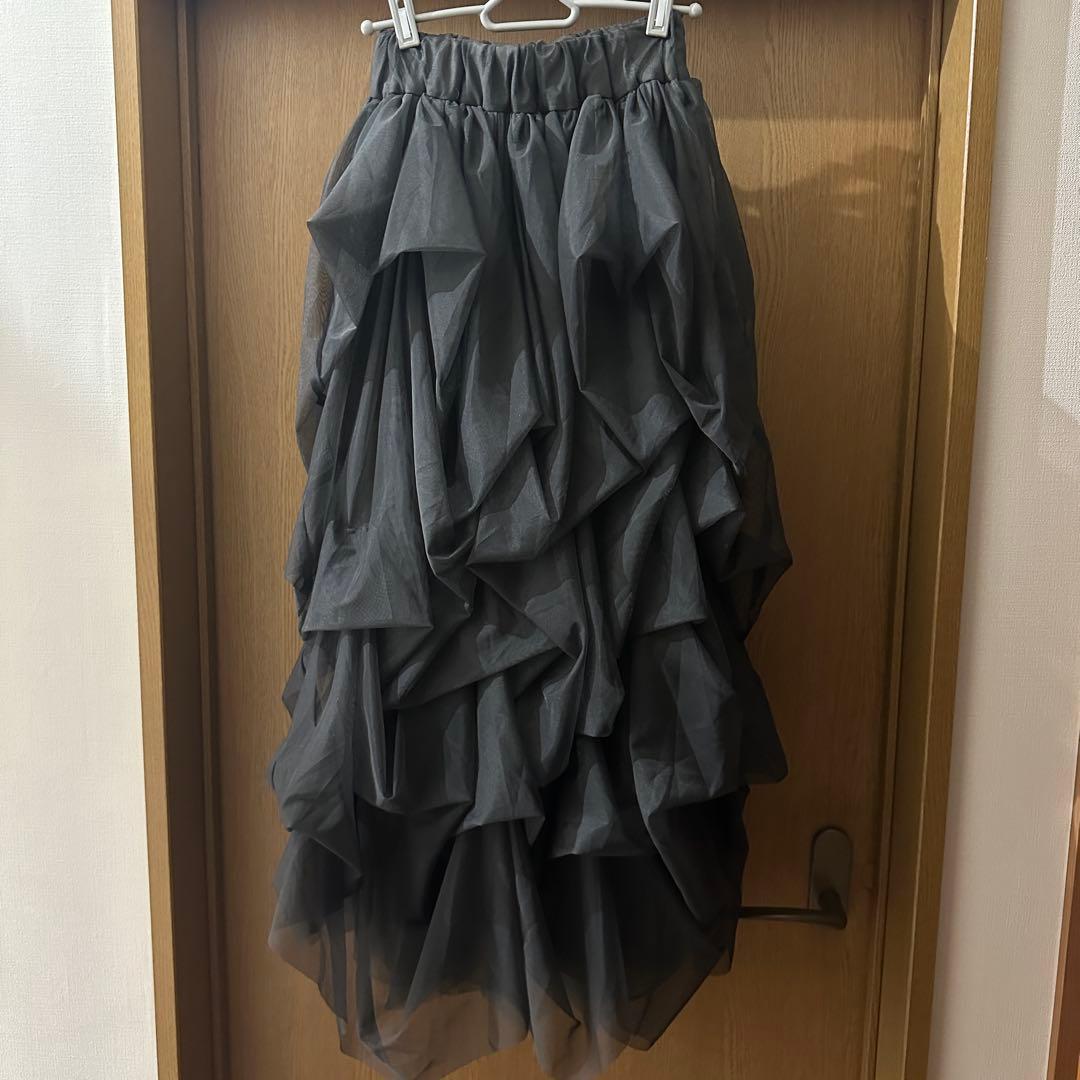 新品　THE TOE Iris Tulle Skirt グレー