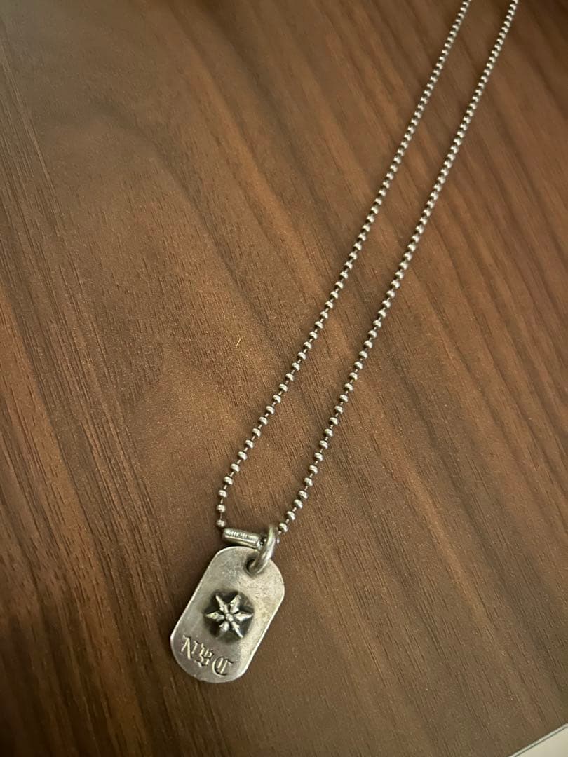 CHROME HEARTS ドッグタグレイズドスター NY ネックレス 正規品