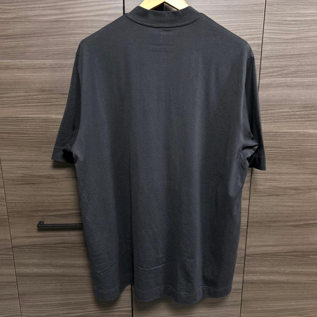 Y-3 ワイスリー 半袖カットソー Tシャツ ハーフジップ ブラック XL