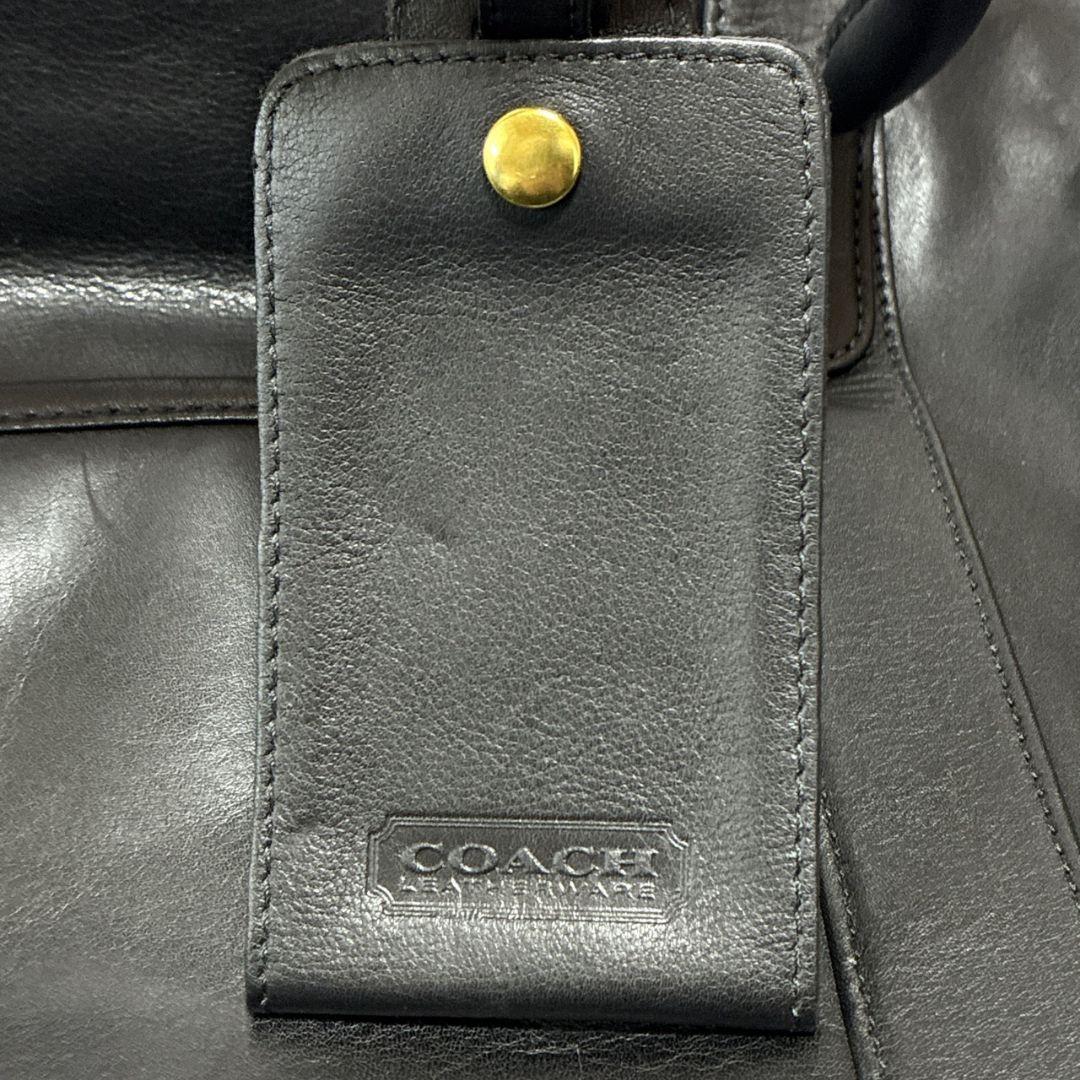 【美品】COACH オールドコーチ ボストンバック2way 本革 ショルダー 黒
