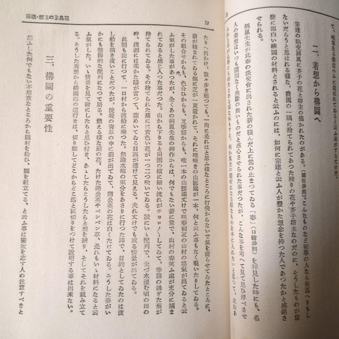 【昭和11年/1936年】アトリエ美術大講座 日本画科 花鳥画実習