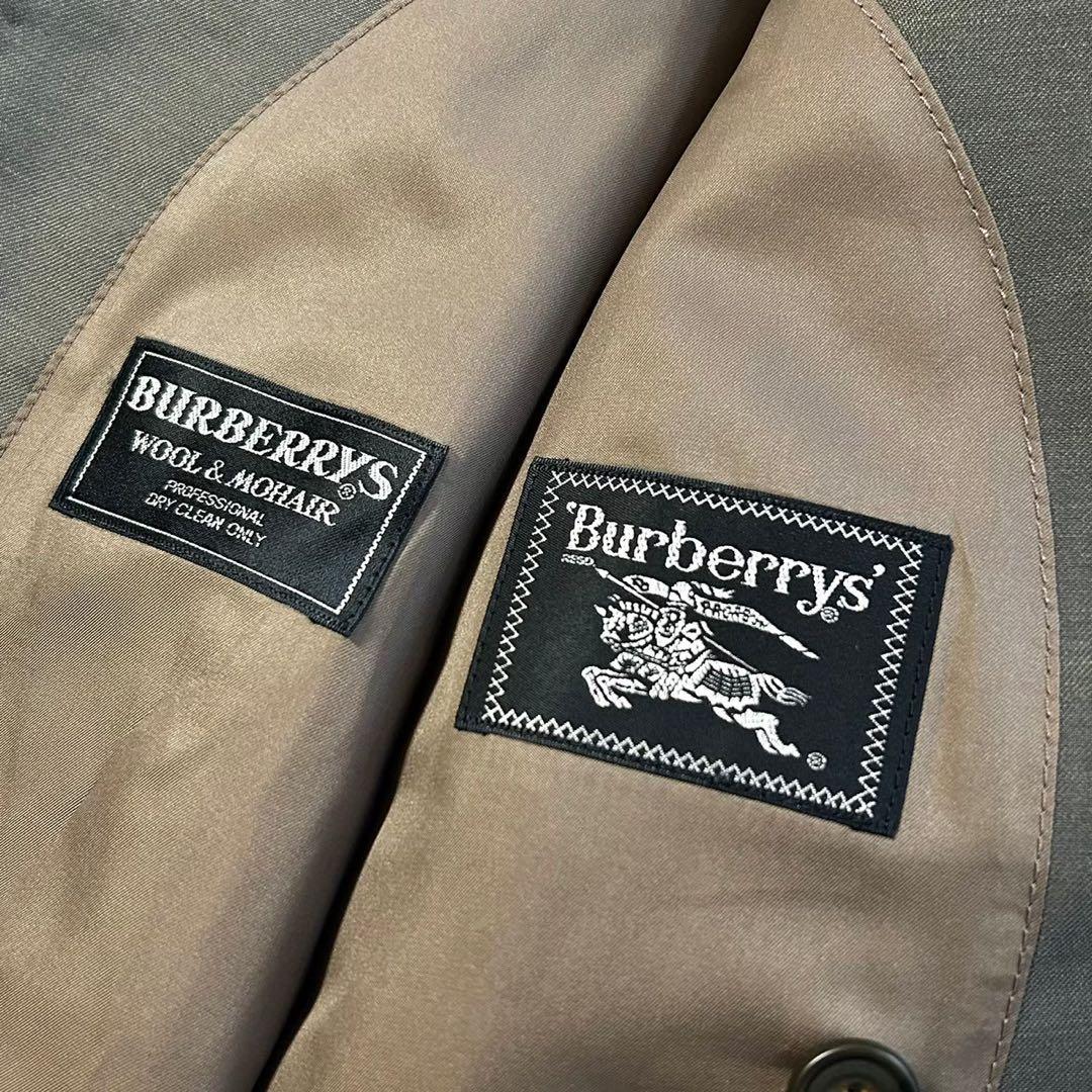 90s BURBERRY バーバリー 金ボタン ダブル ウールセットアップスーツ