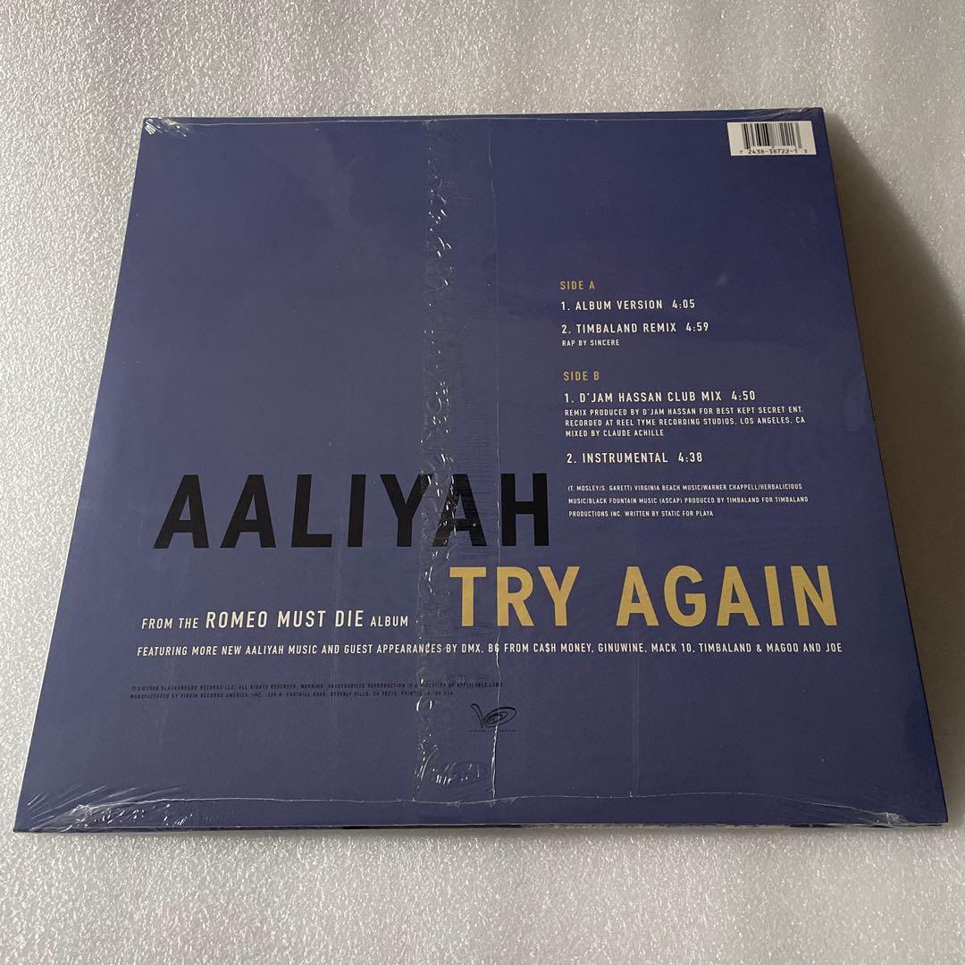 新品 Aaliyah / Try Again / 12\" USオリジナル