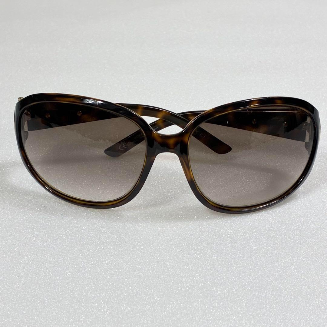 【人気】グッチ ホースビット サングラス デミ柄 べっ甲風 ブラウン GUCCI