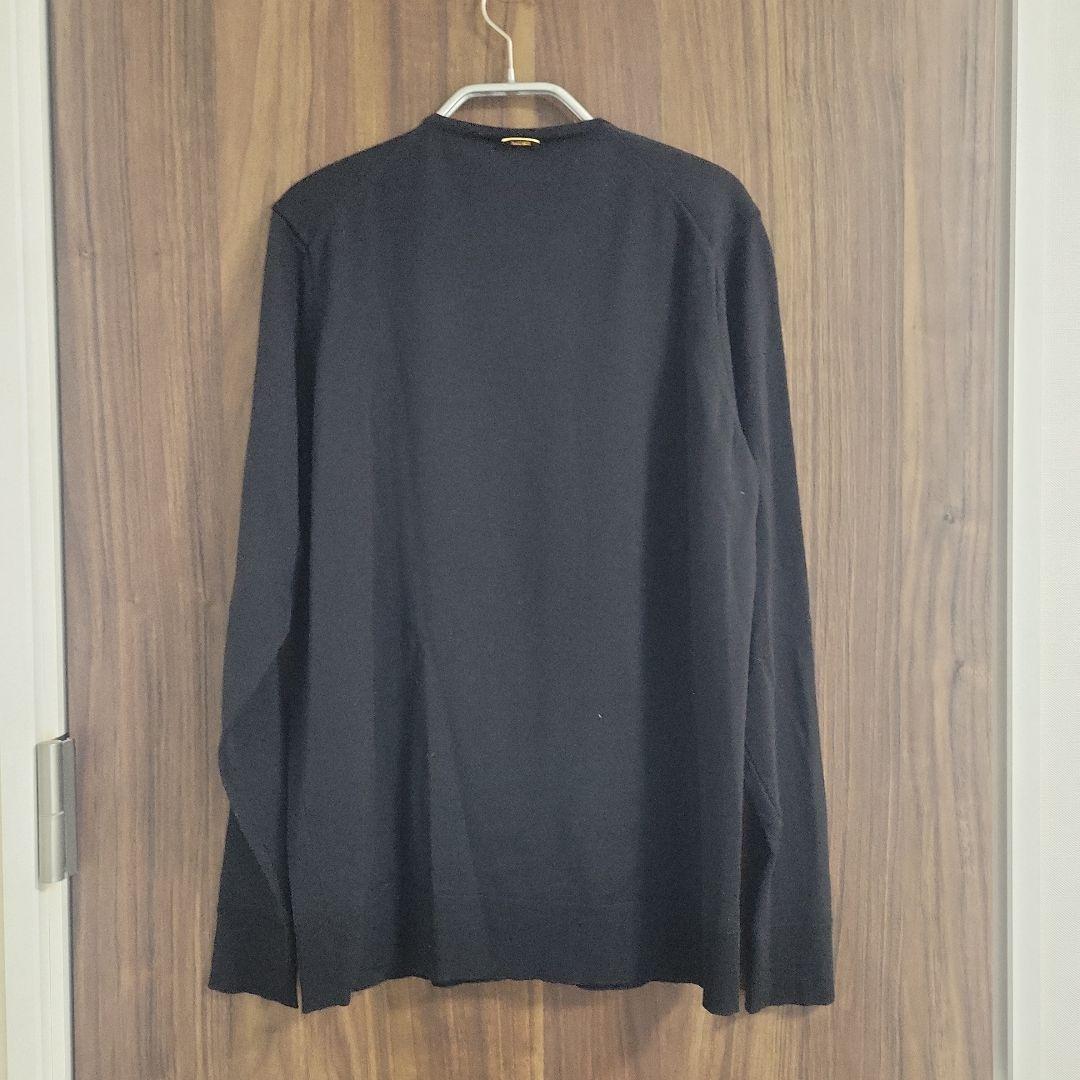 【Deuxieme Classe】 FF30　クルーネックカーディガン 黒