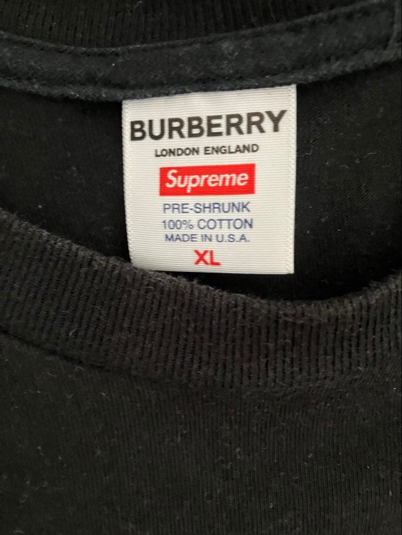 Supreme Burberry Tシャツ XL シュプリーム　バーバリー
