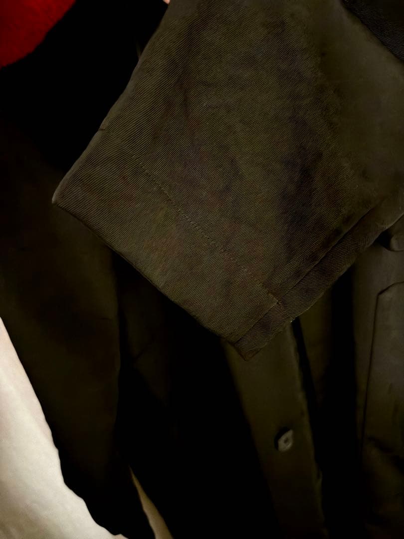 enof twill long coat Mサイズ　ブラック