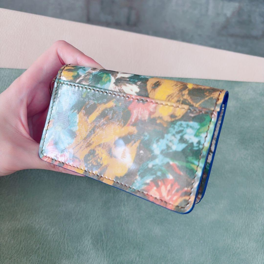 ラスト１【新品】メゾン マルジェラ 花柄 カードケース 名刺入れ マチ付き