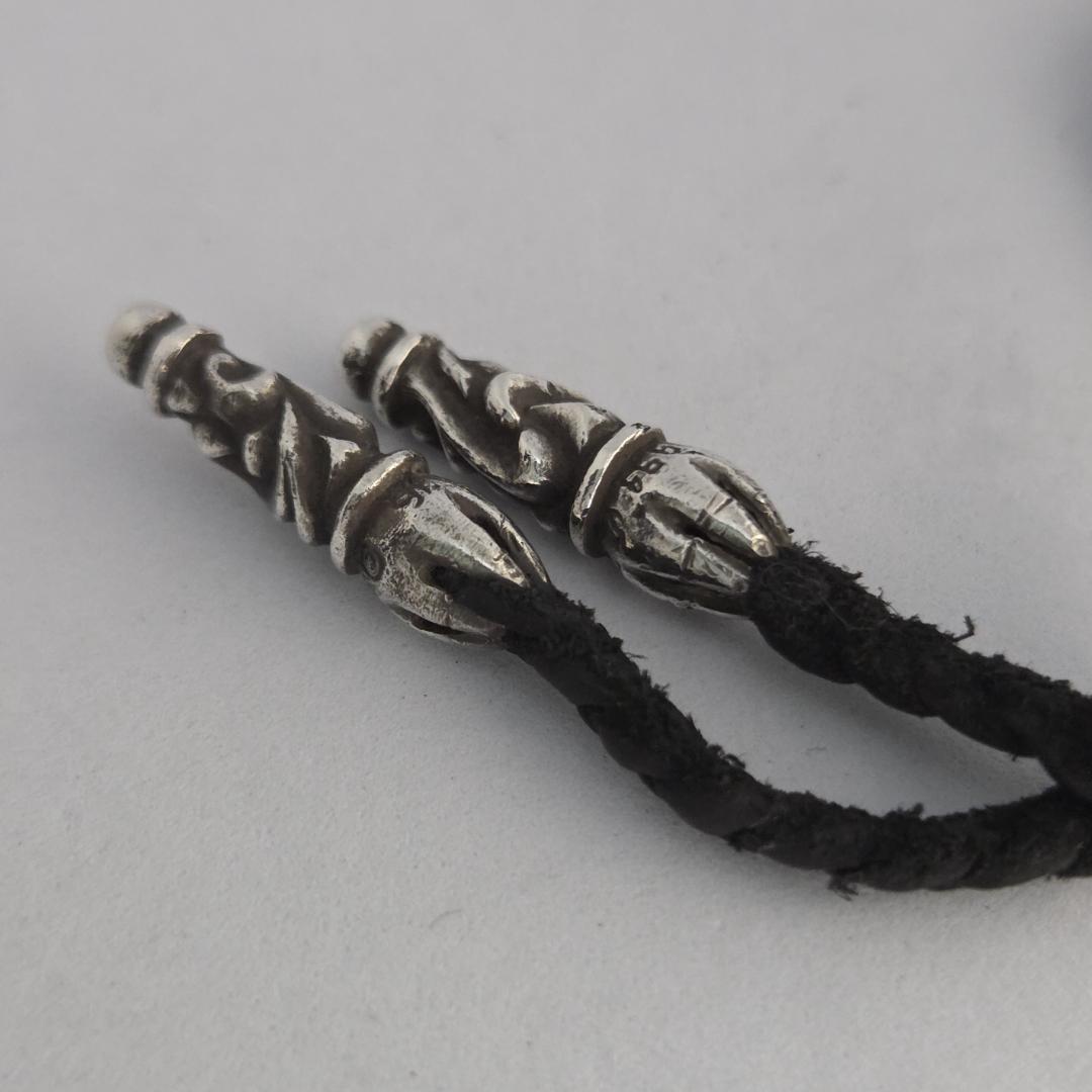CHROME HEARTS クロムハーツ スクロールチップ レザーブレード