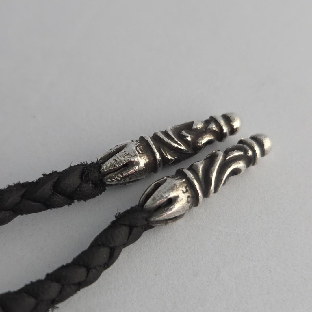 CHROME HEARTS クロムハーツ スクロールチップ レザーブレード