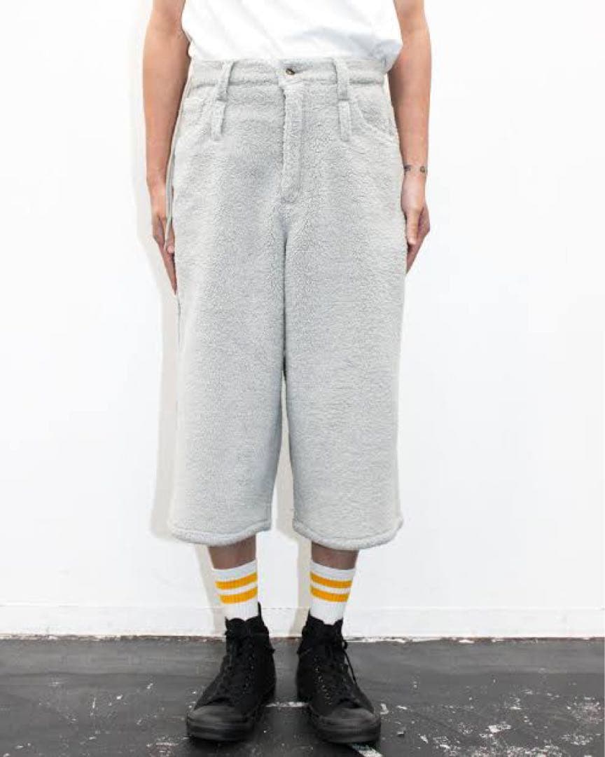 パンツ HIROKI TSUZUKI BOA FLEECE CROPPED PANTS