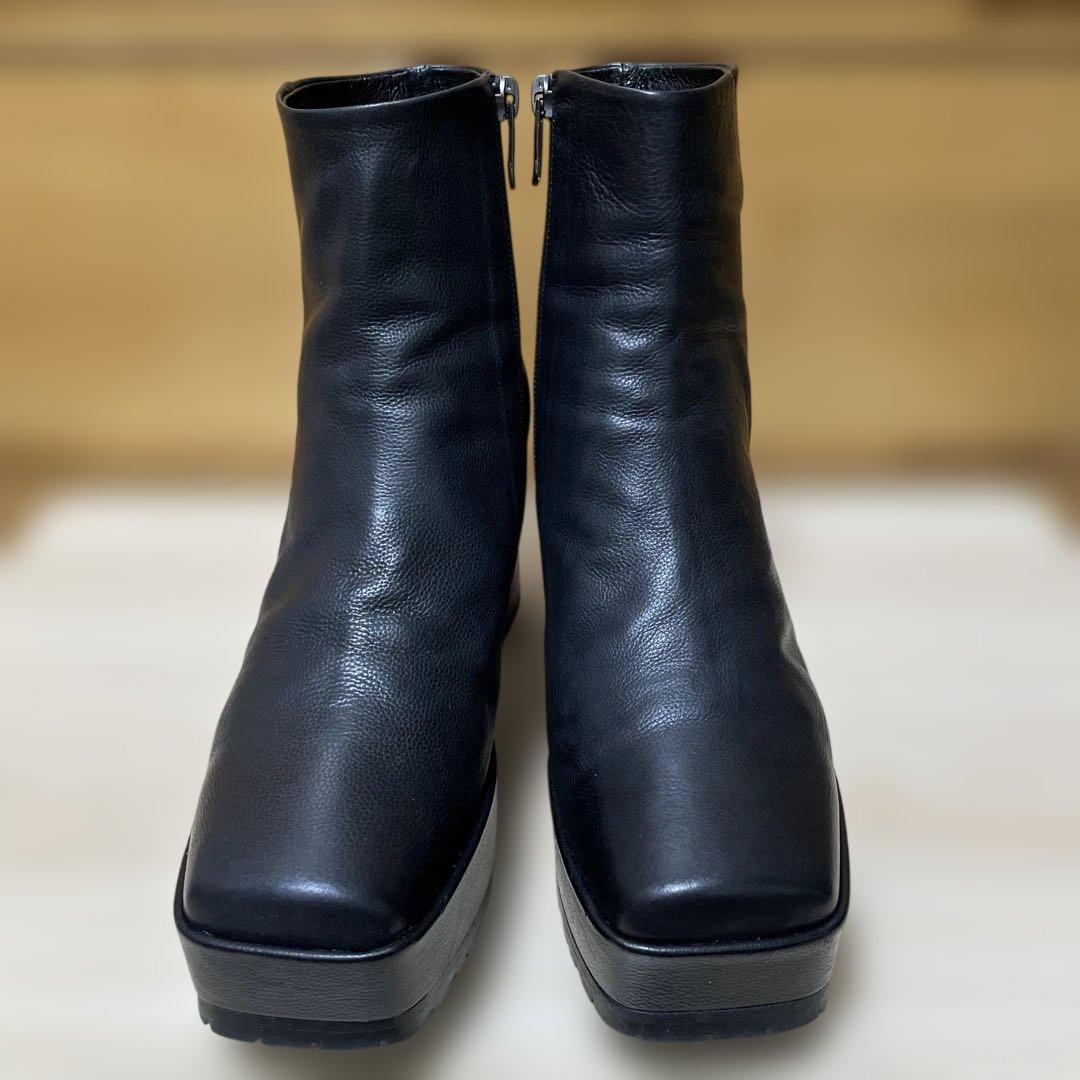 MANA ボリュームソールブーツ ブラック 39size 24.5㌢