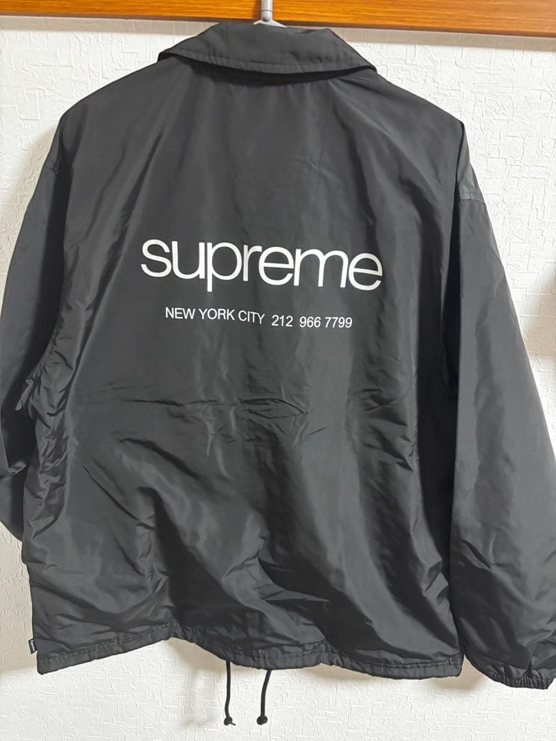 Supreme NYC Coaches Jacket コーチジャケット 黒