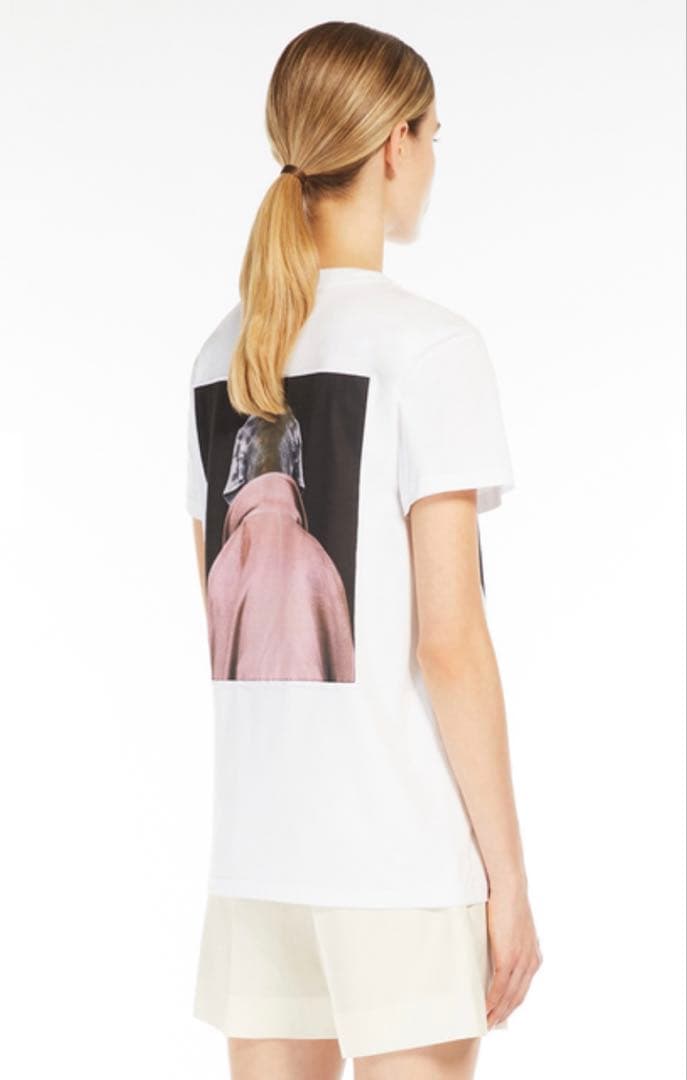 【ACC SHOP様】MaxMara 犬プリントコットンTシャツ　S
