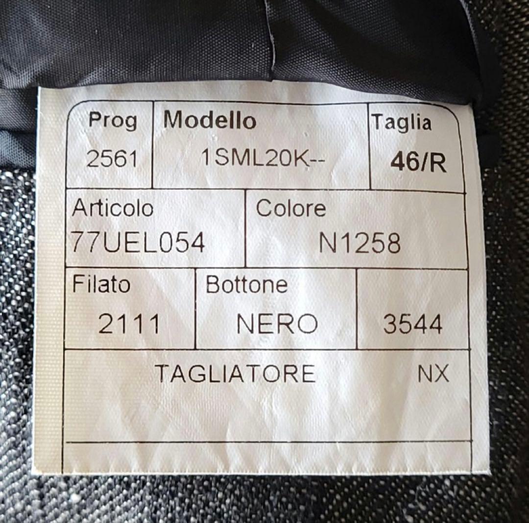 TAGLIATORE タリアトーレ ブラックデニム ダブル ジャケット 46