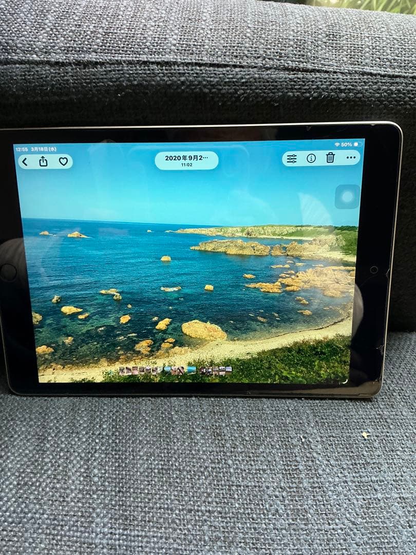 Apple iPad 9世代ゴールド 保護ケース、HDMIアダプタ付き