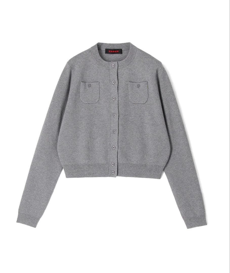 CABAN コットンカシミヤクルーネックカーディガン