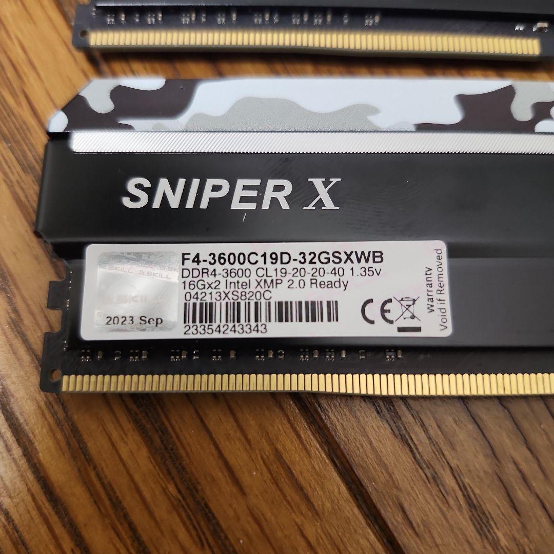 メモリー G.SKILL SNIPER X DDR4 32GB 3600MHz
