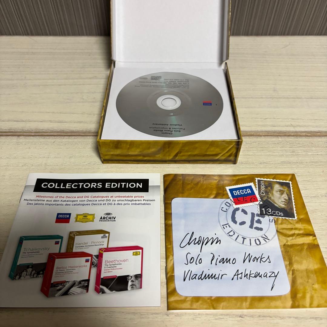 アシュケナージ ショパン：ピアノ独奏曲全集 CD13枚組 BOX DECCA