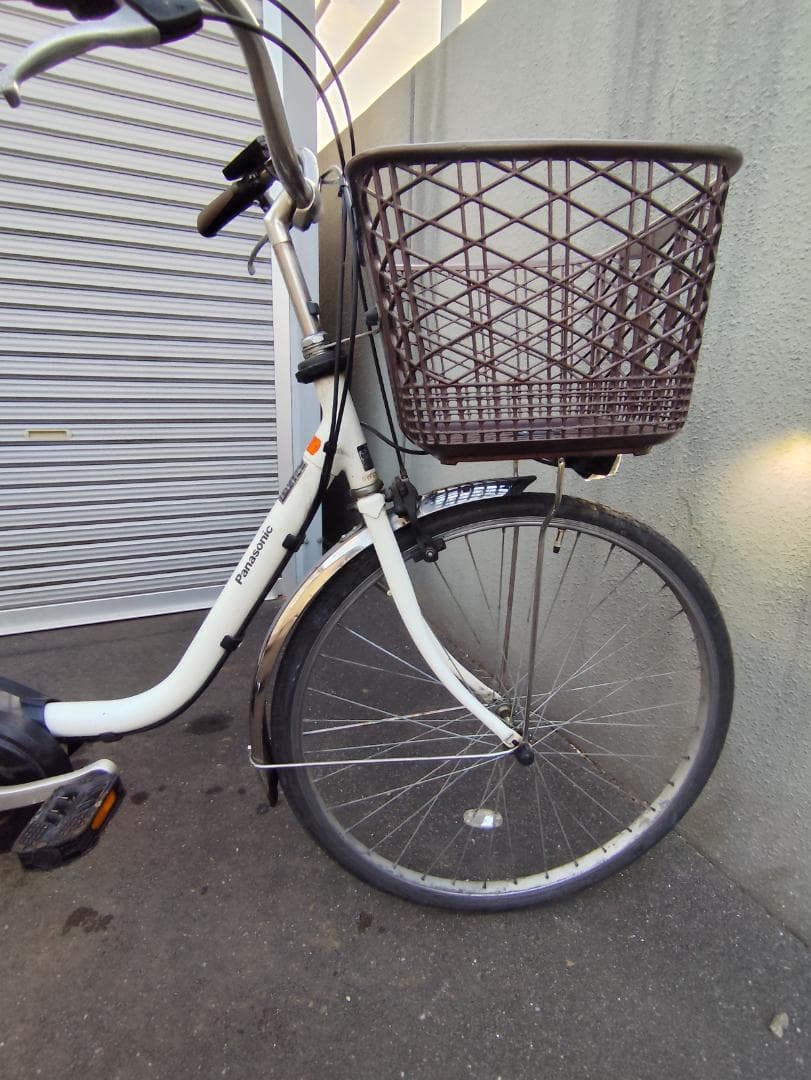 パナソニック ホワイト 前後バスケット　12Ah　電動アシスト自転車