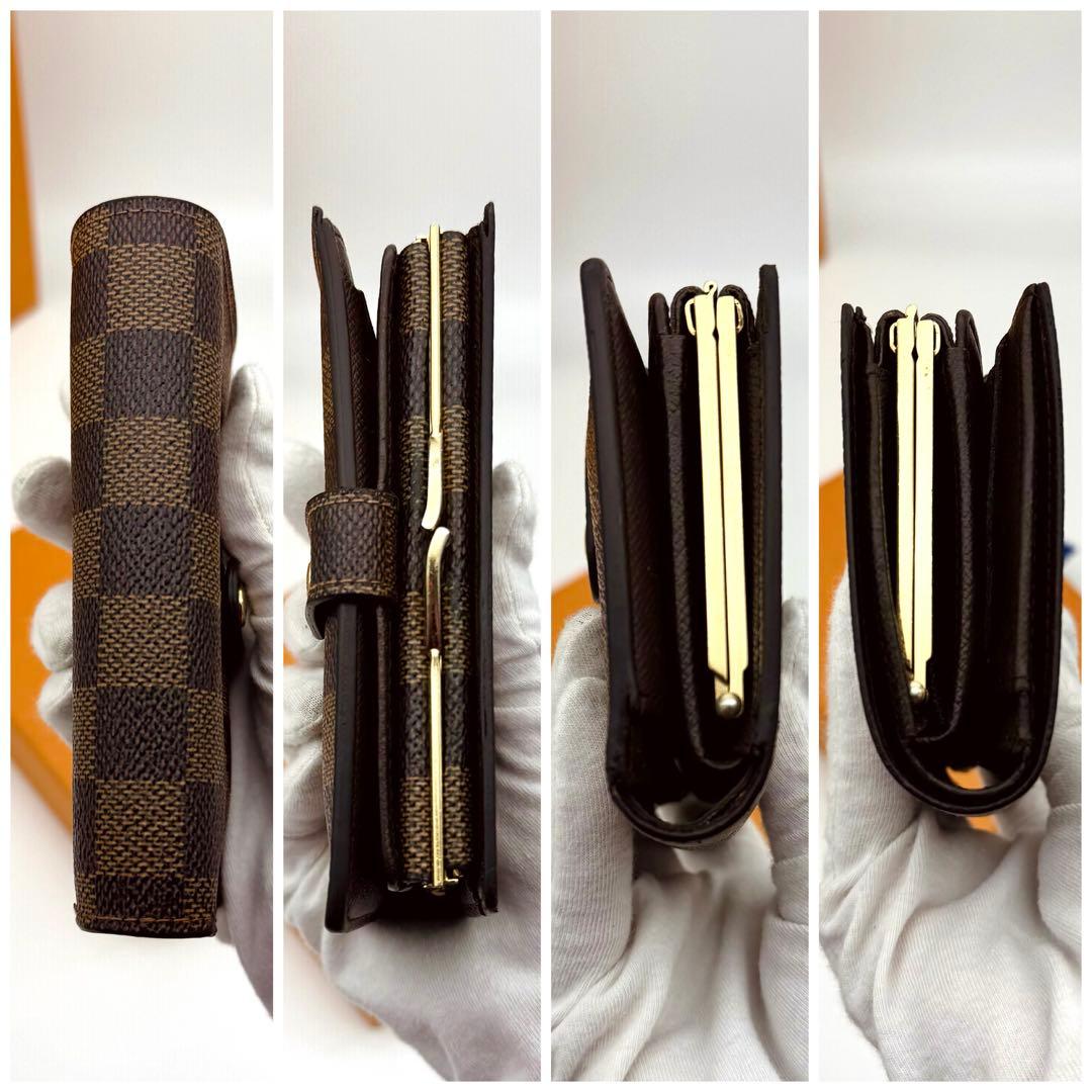 ルイヴィトン ダミエ ヴィエノワ がま口折り財布
