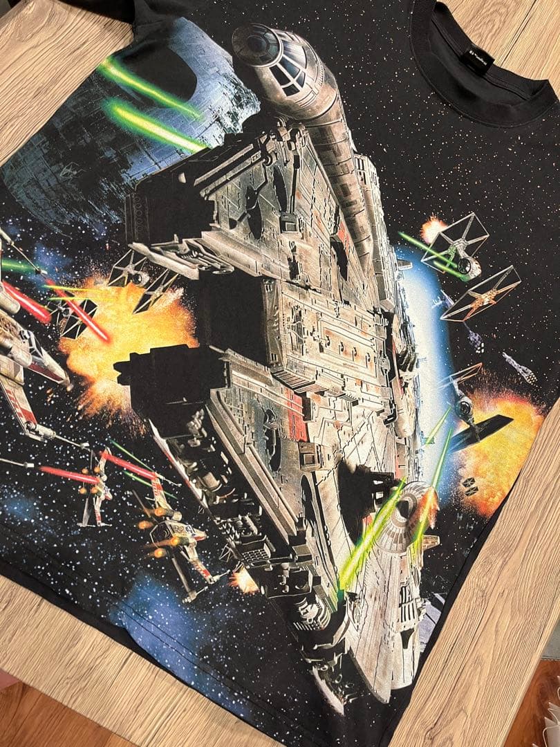 スターウォーズ 宇宙船 Tシャツ ブラック