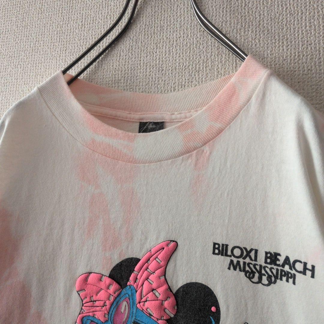 Goodデザイン☆90s USA製 ディズニー ミニー パフプリント Tシャツ