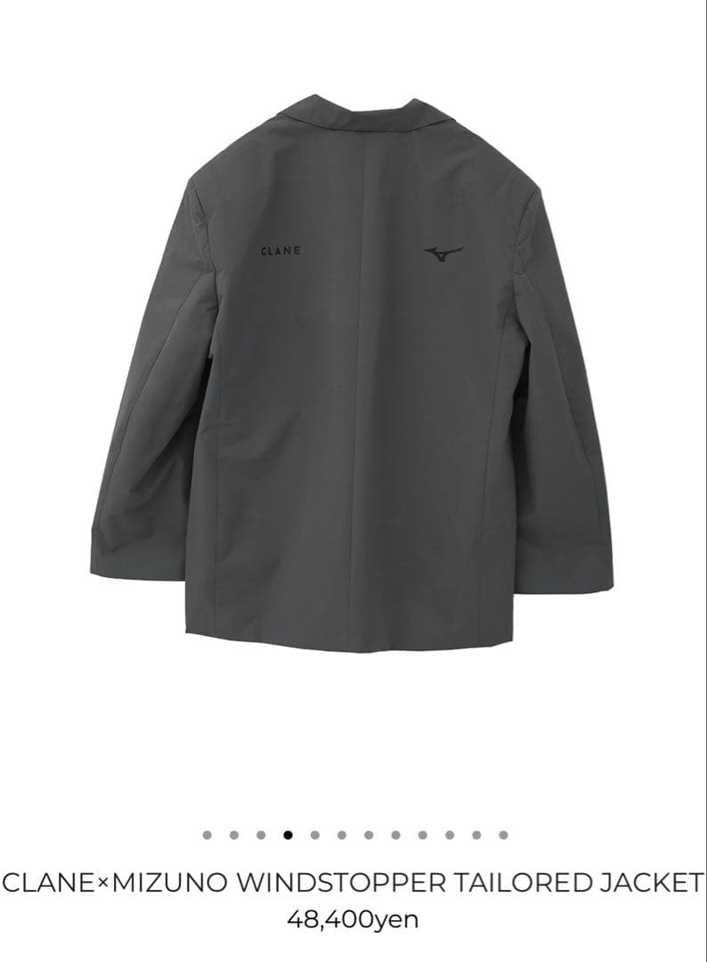 CLANE×MIZUNO WINDSTOPPER TAILORED JACKET