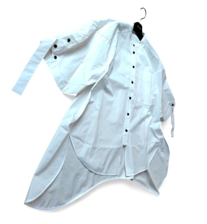 【ENFOLD】25AW極美品　NOTE SHIRT　ホワイト　コットン　38