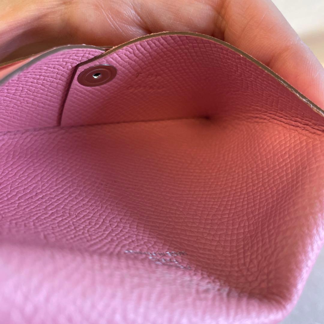 お値下げしました！HERMESエルメス/ピンク名刺入れ