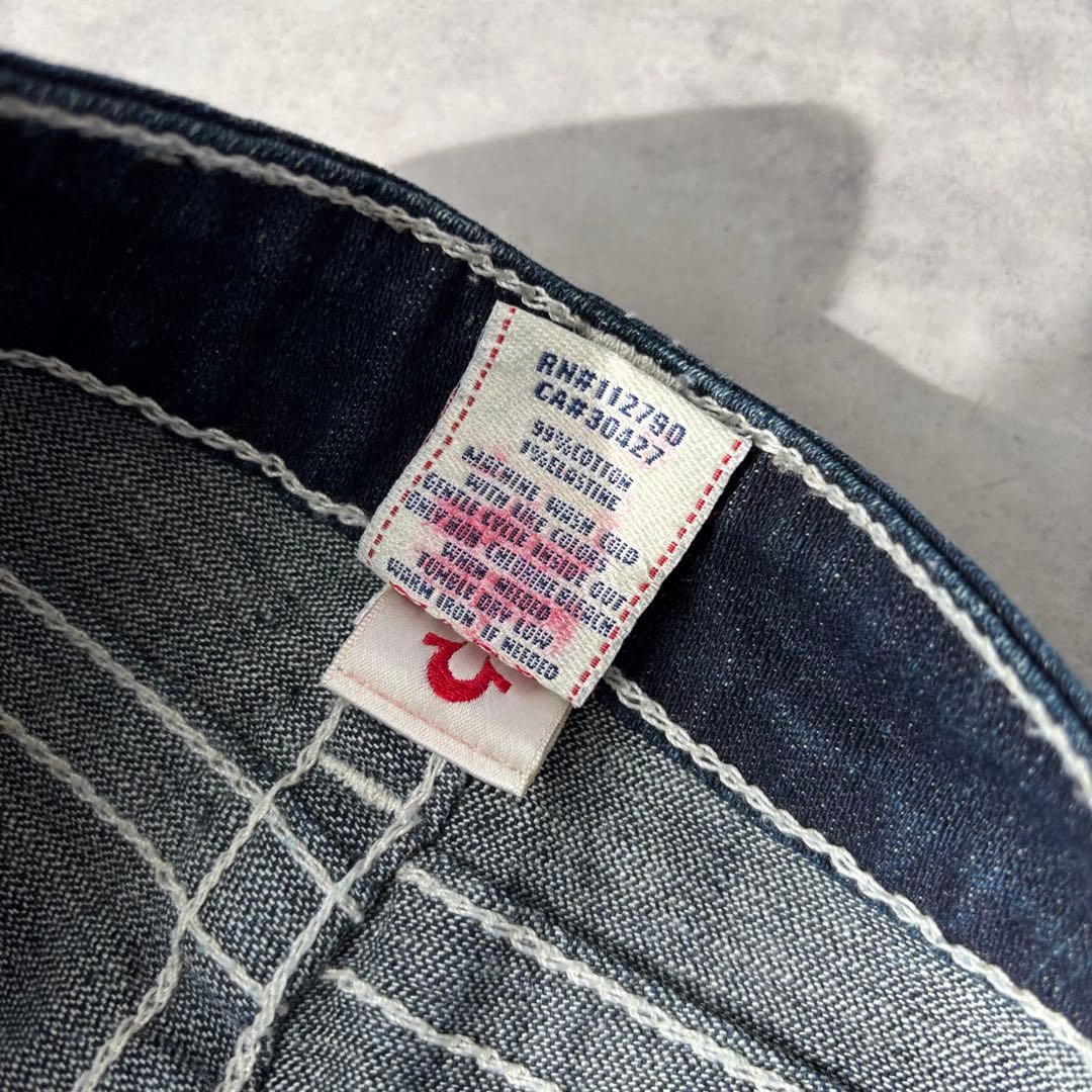 ち*え様 16527 USA製 TRUE RELIGION フレア スキニーデニ