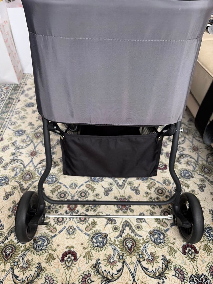 本日のみ　パンダロリ　ペットカート グレー　２ＷＡＹ　折りたたみ耐荷重20kg