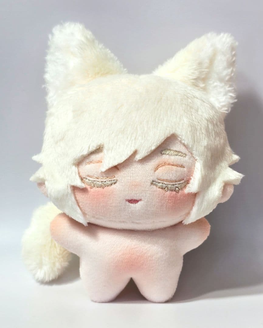 自作 無属性 ぬいぐるみ クリーム色の猫くん B 10cm
