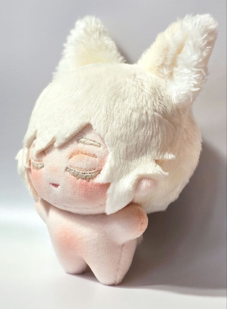 自作 無属性 ぬいぐるみ クリーム色の猫くん B 10cm