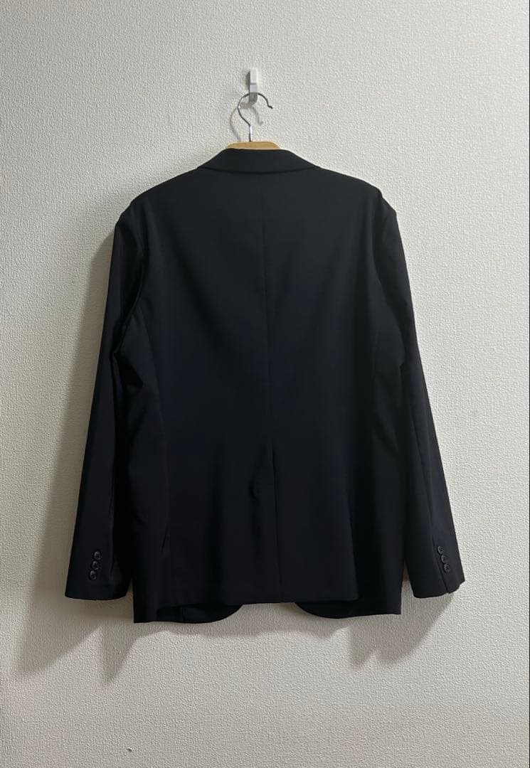 1回着用 美品 ユニクロ 感動ジャケット 感動パンツ セットアップ ネイビー L