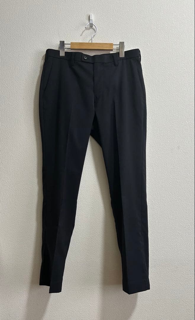 1回着用 美品 ユニクロ 感動ジャケット 感動パンツ セットアップ ネイビー L