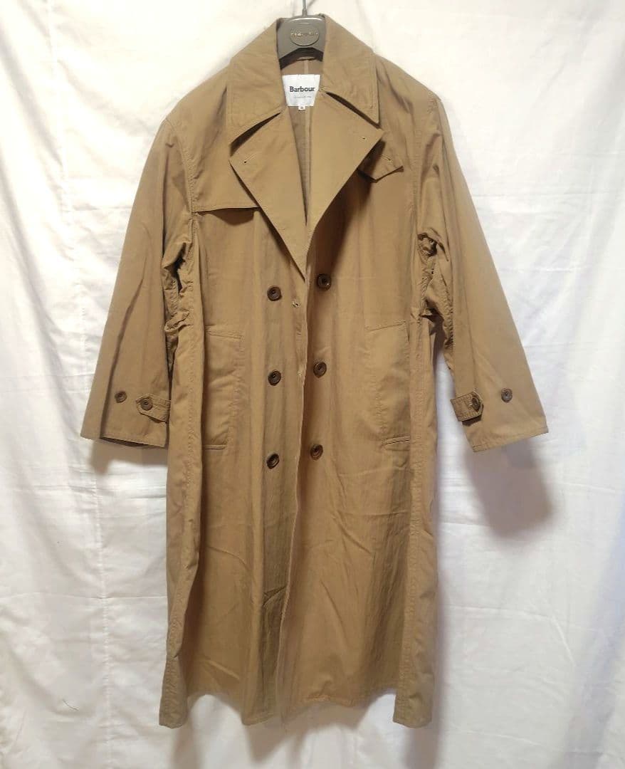 限定最終価格★希少【BARBOUR】別注サンプル／ トレンチコート／ベージュ／L