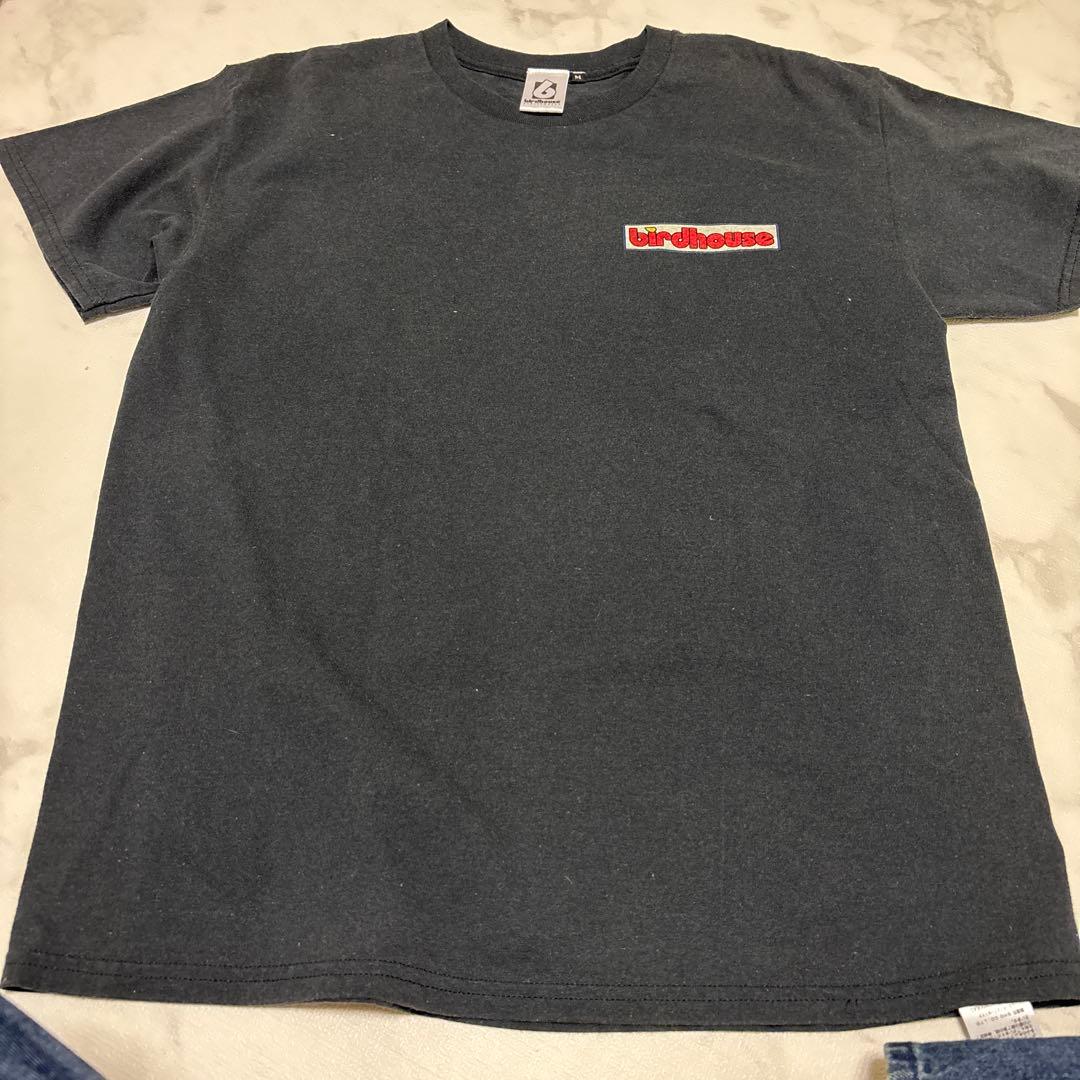 birdhouse スカルデザイン Tシャツ ブラック