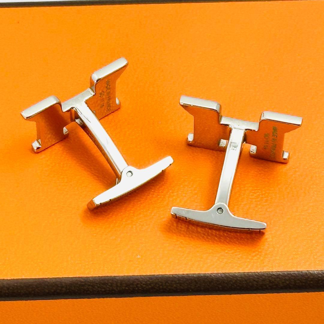 HERMES　エルメス　ペガス　シルバー　カフス　カフリンクス　Hロゴ