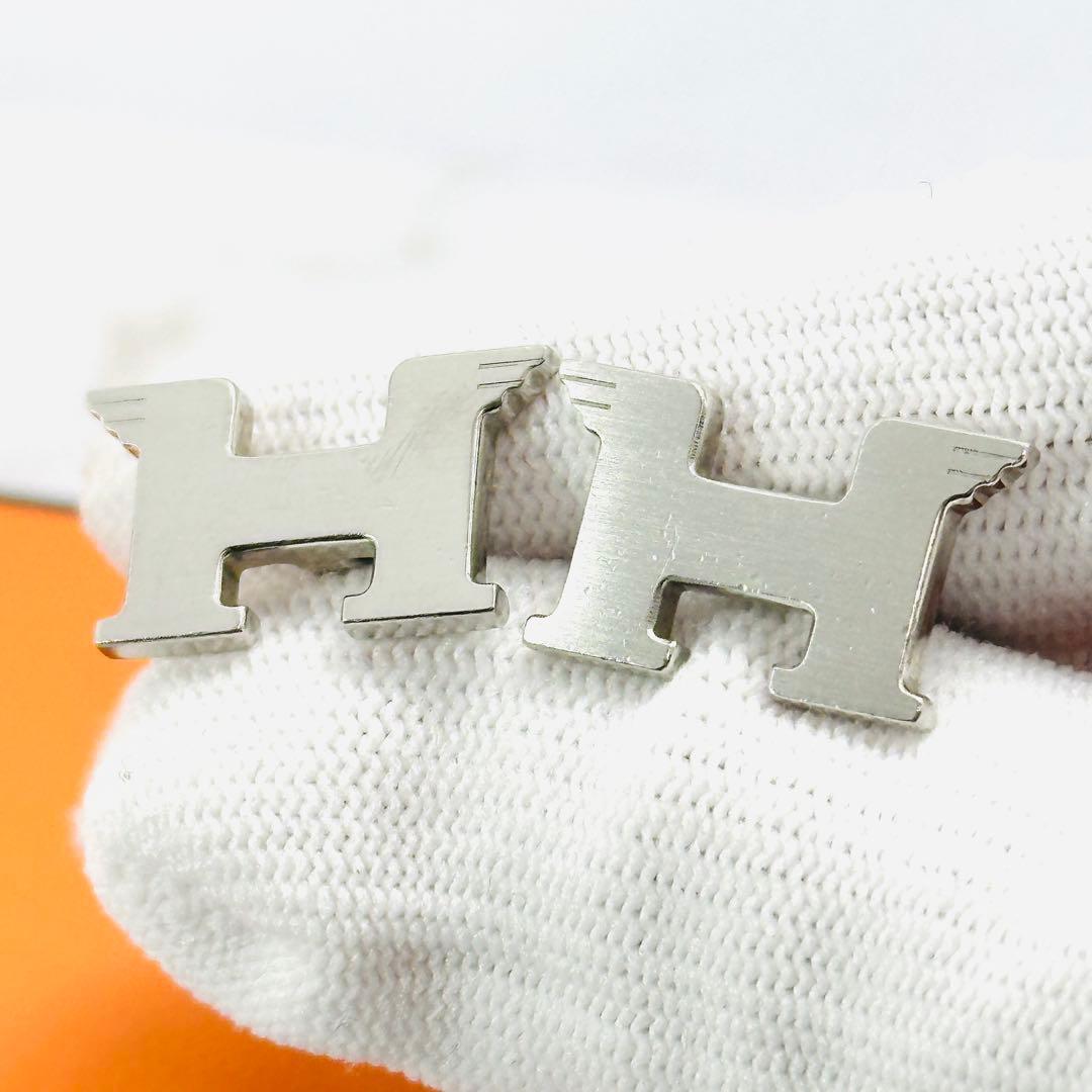HERMES　エルメス　ペガス　シルバー　カフス　カフリンクス　Hロゴ