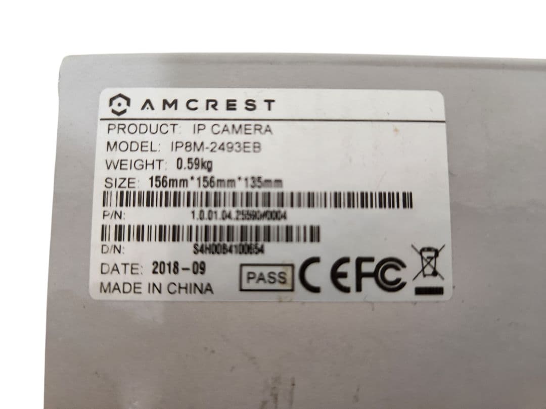 ​Amcrest 4K UltraHD 監視カメラ IP8M-2493EB