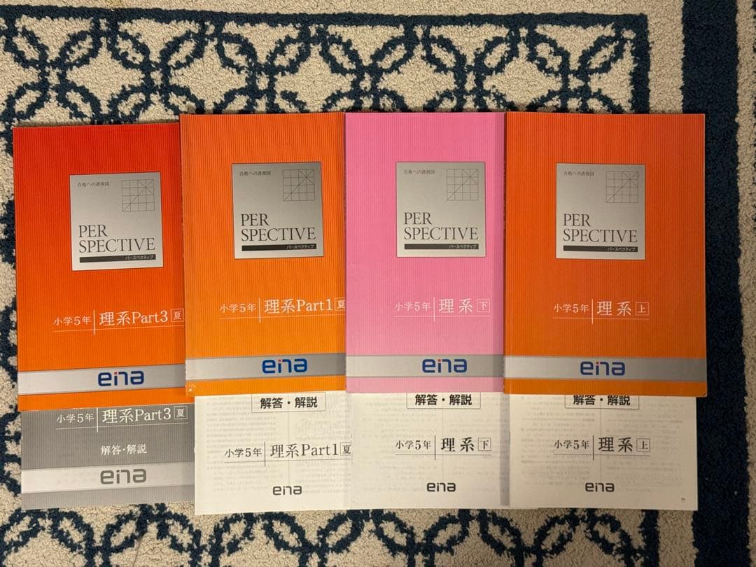ena 小5 ~6テキスト パースペクティブ 2年分 本科 春夏冬 過去問 フル