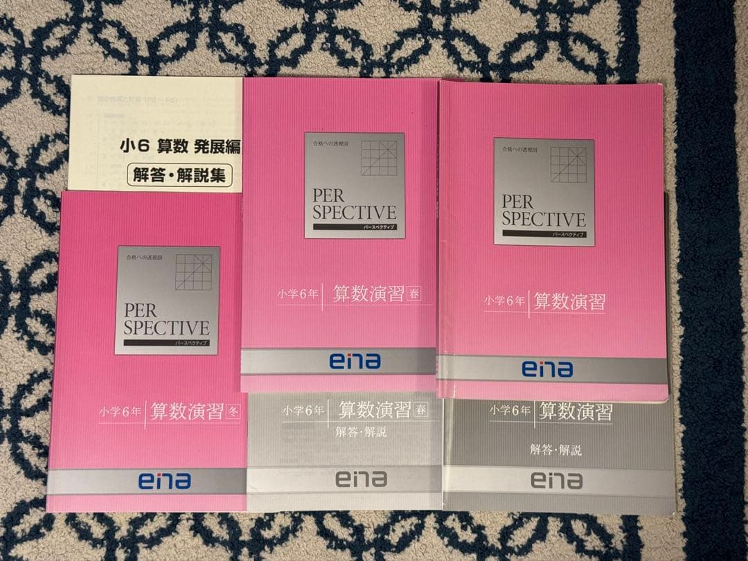 ena 小5 ~6テキスト パースペクティブ 2年分 本科 春夏冬 過去問 フル