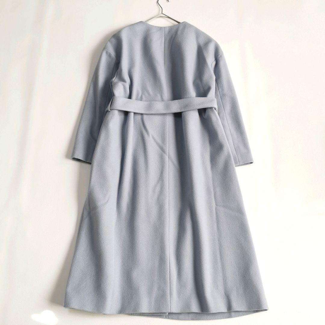 定価4.5万【美品✨】アンタイトル ニューイングランドラムノーカラーコート XL