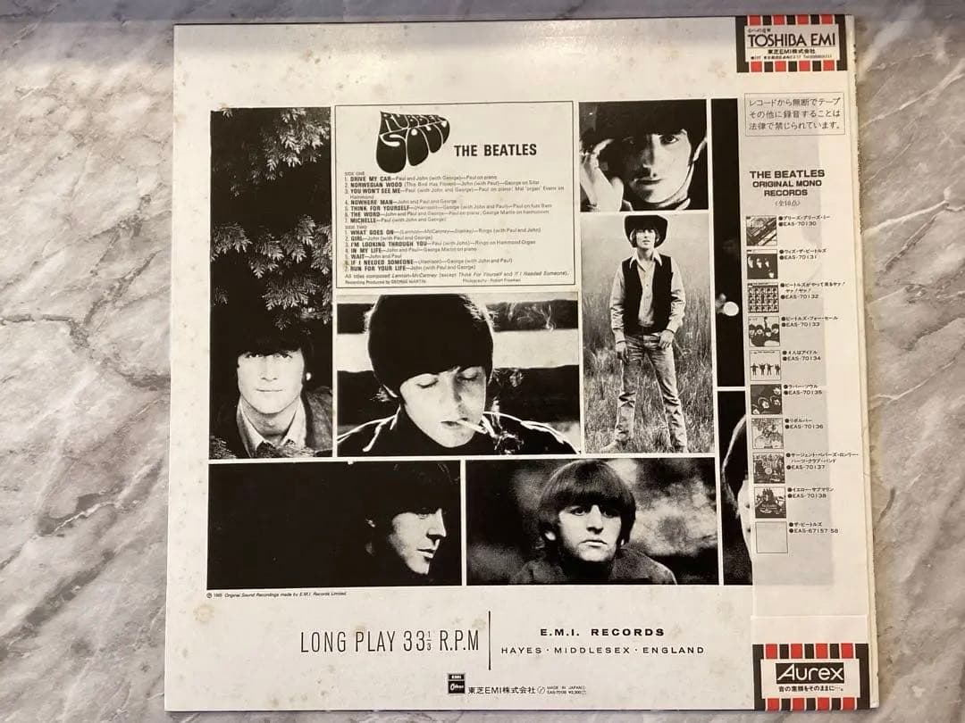 ビートルズ　ラバーソウル　レコード　MONO モノ
