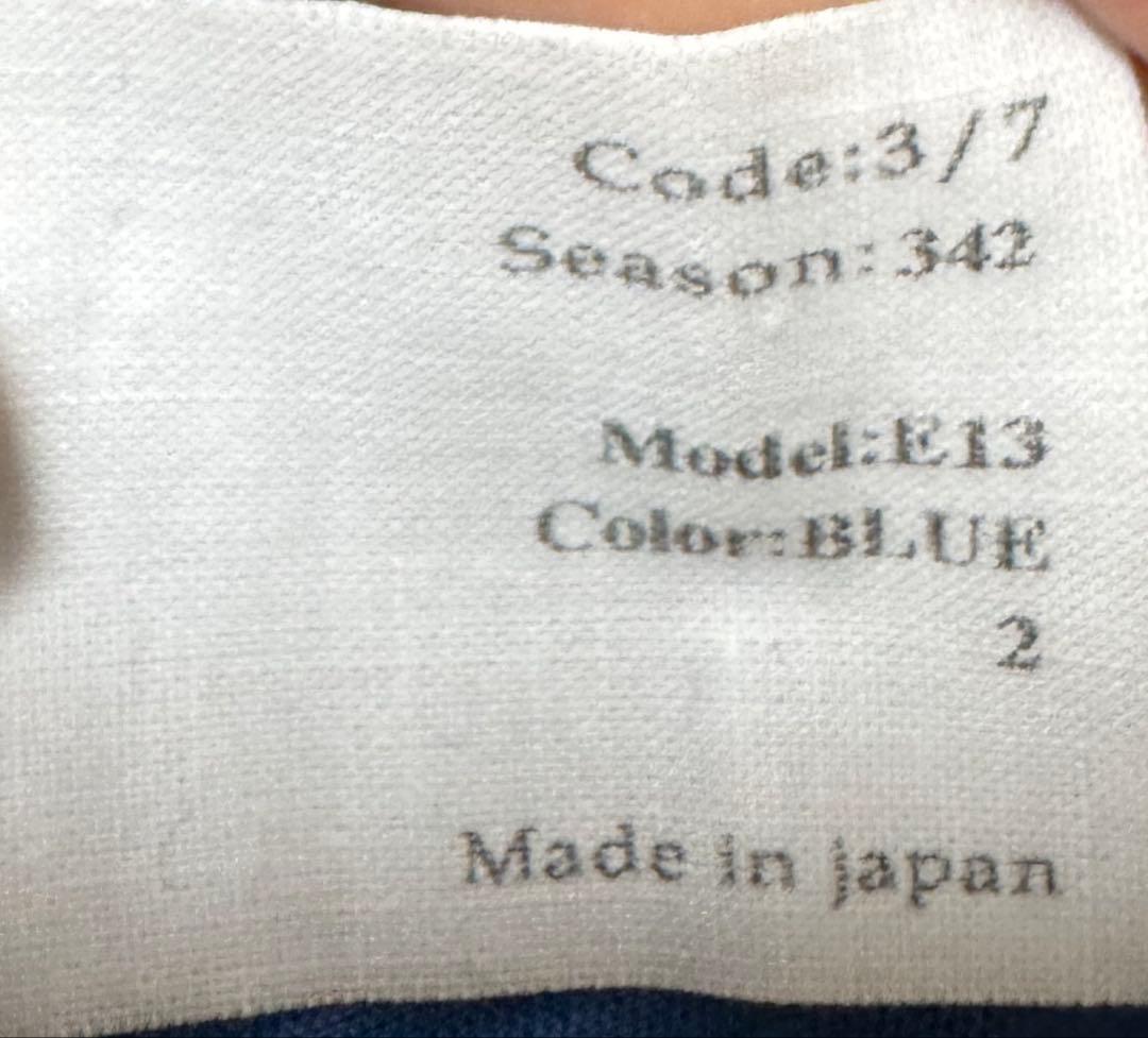 size2 askyy レイヤード カットソー Blue